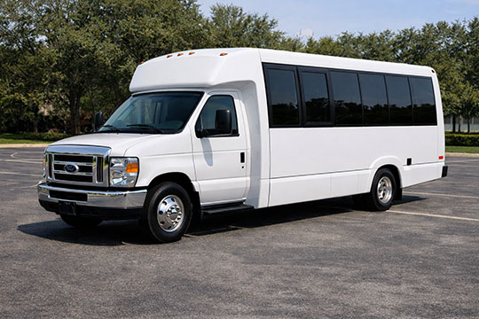 18-passenger minibus available for charter in Nashville, TN