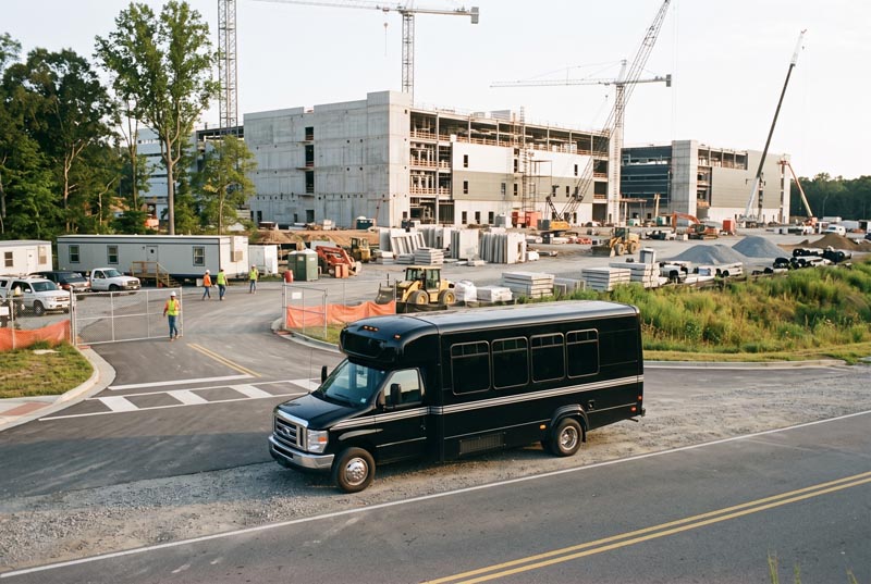 Construction Site Shuttle Bus Services in Nashville, TN
